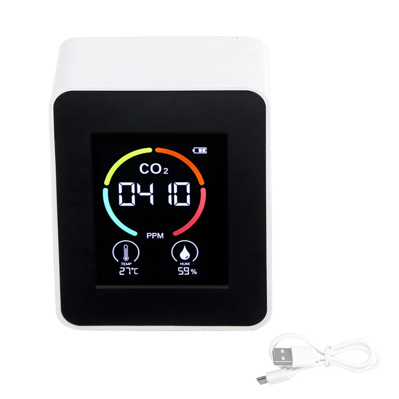 Детектор углекислого газа Полупроводниковый USB-зарядка ЖК-дисплей Обнаружение температуры и влажности Качество воздуха белый
Детектор углекислого газа Полупроводниковый USB-зарядка ЖК-дисплей Обнаружение температуры и влажности Качество воздуха белый