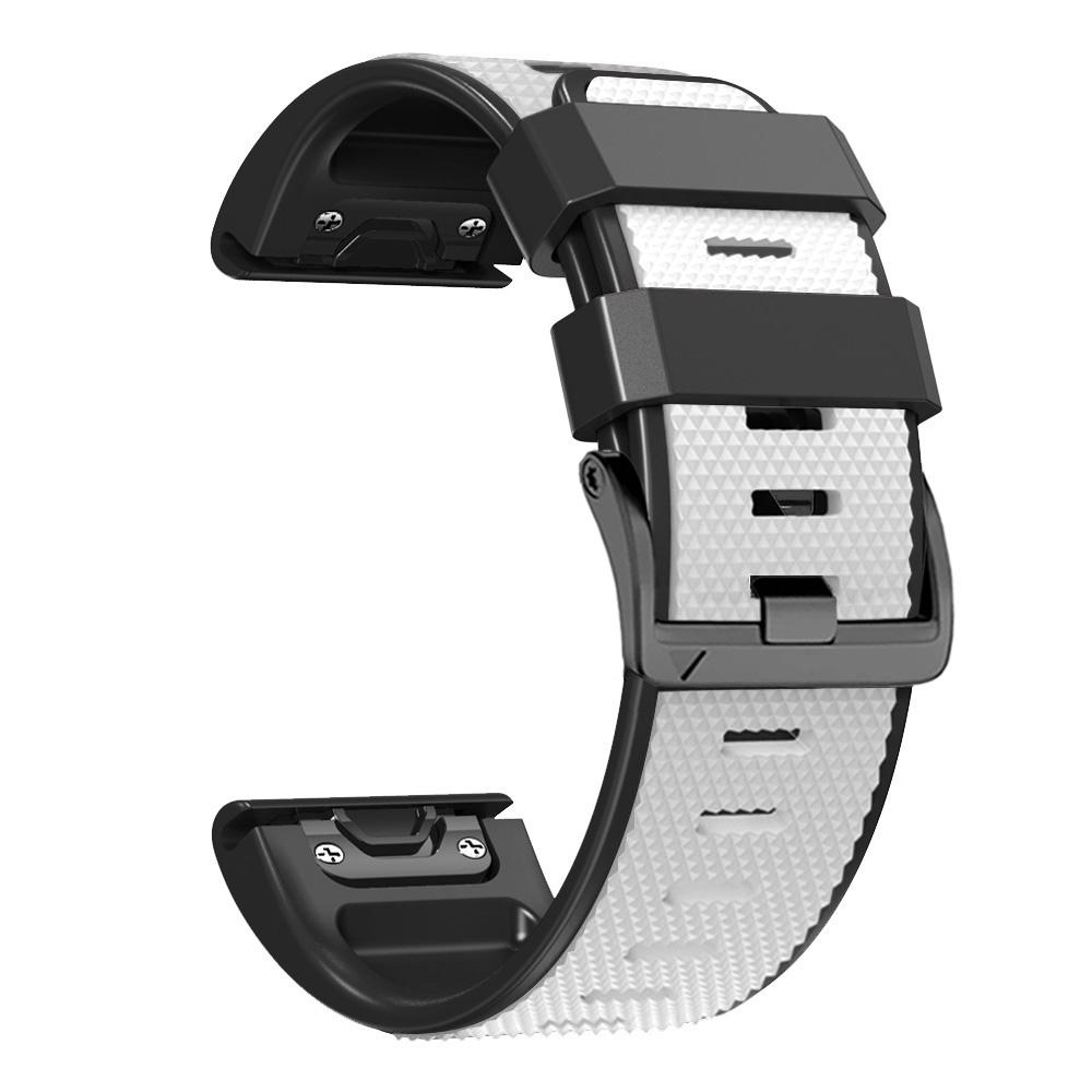 Diamond Texture Watch Band for Garmin Tactix 7 Pro/Fenix 7X/6X Pro/5X Plus,26mm Dual-color Silicone Sport Strap White Black
Diamond Texture Watch Band for Garmin Tactix 7 Pro/Fenix 7X/6X Pro/5X Plus,26mm Dual-color Silicone Sport Strap White Black