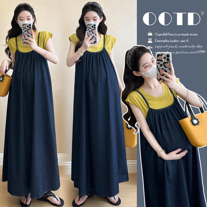 2026 Summer Maternity Casual Two-Piece: Short-Sleeve T-Shirt + Loose Belly-Covering Camisole Dress XL
2026 Summer Maternity Casual Two-Piece: Short-Sleeve T-Shirt + Loose Belly-Covering Camisole Dress XL