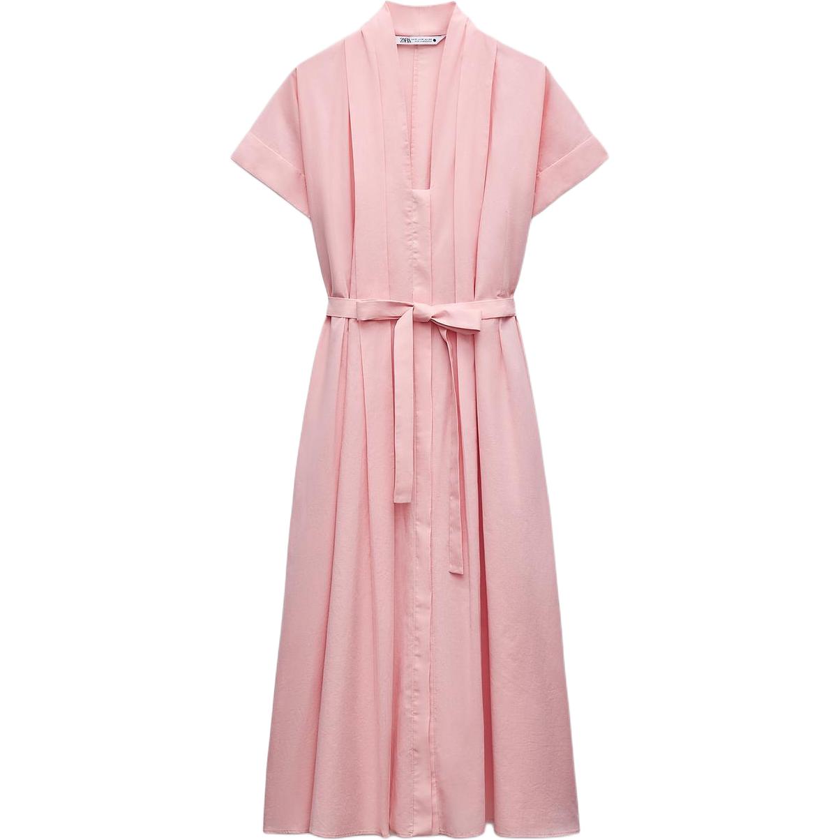 Zara Однотонное Удобное Универсальное Платье-рубашка Женские Платья Розовый 2183246-621 L
Zara Однотонное Удобное Универсальное Платье-рубашка Женские Платья Розовый 2183246-621 L