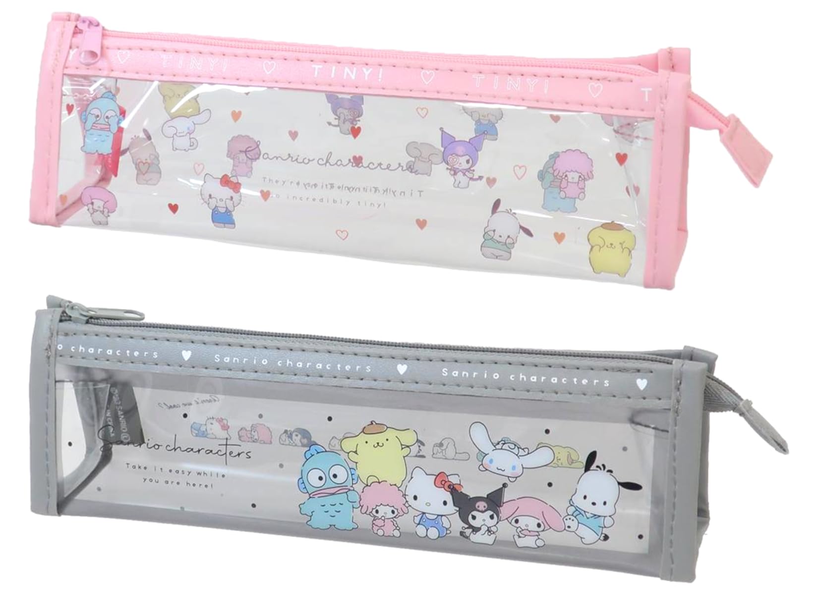 Sanrio Logo Tape Прозрачный чехол для ручки Набор из 2 маленьких футболок Factory (Маленький розовый/серый серый)
Sanrio Logo Tape Прозрачный чехол для ручки Набор из 2 маленьких футболок Factory (Маленький розовый/серый серый)