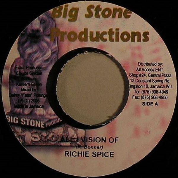 7inch Record RICHIE SPICE, RAQUEL SELLARS - All I Vision Of / Quite Like Me NONE Big Stone Produ 2005 Jamaica Reggae, Ska & Dub Used
7inch Record RICHIE SPICE, RAQUEL SELLARS - All I Vision Of / Quite Like Me NONE Big Stone Produ 2005 Jamaica Reggae, Ska & Dub Used