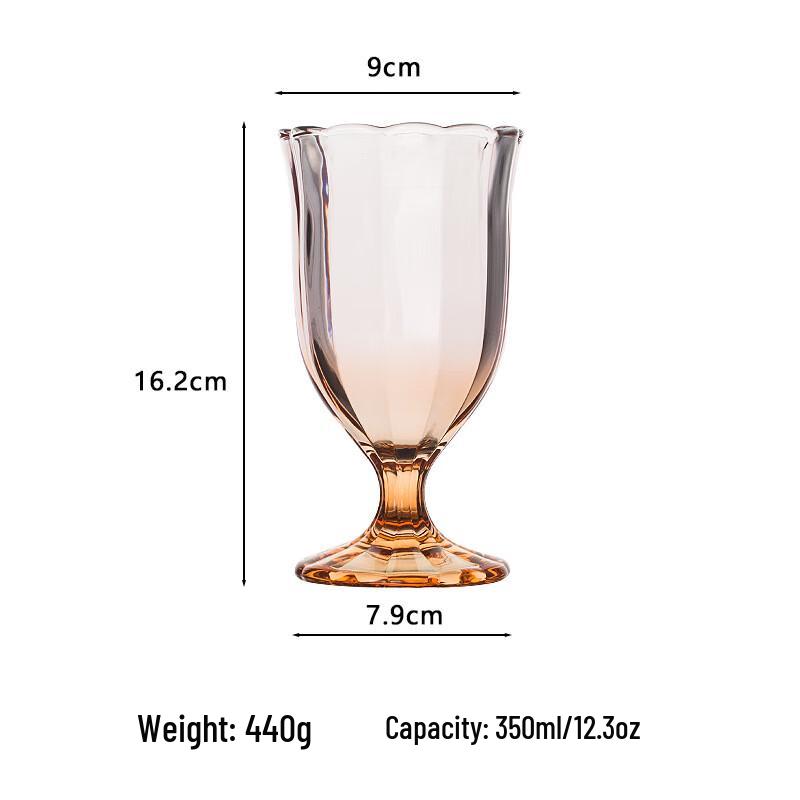 Zhishi Gradient Petal Design Stemmed Glass
Zhishi Gradient Petal Design Stemmed Glass