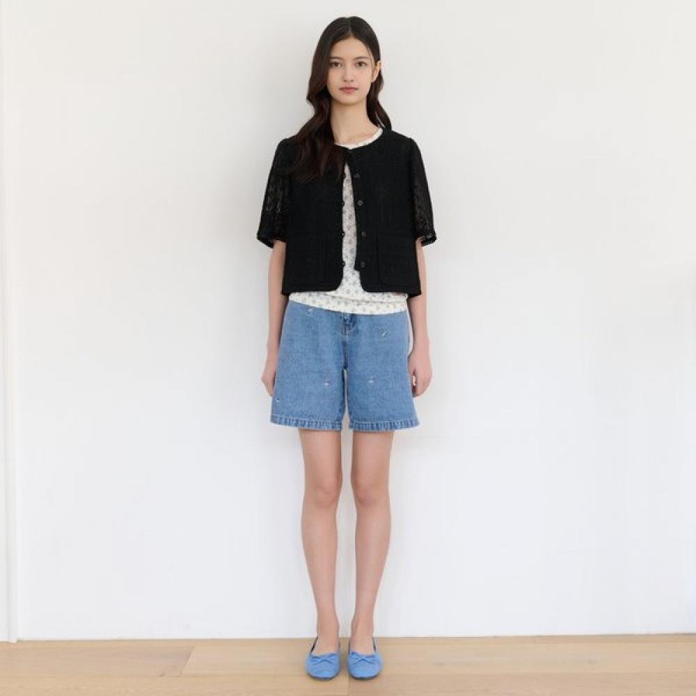 Thursday Island Women Lace Crop Round Jacket T264mjk236w black (BK)/S
Thursday Island Women Lace Crop Round Jacket T264mjk236w black (BK)/S
