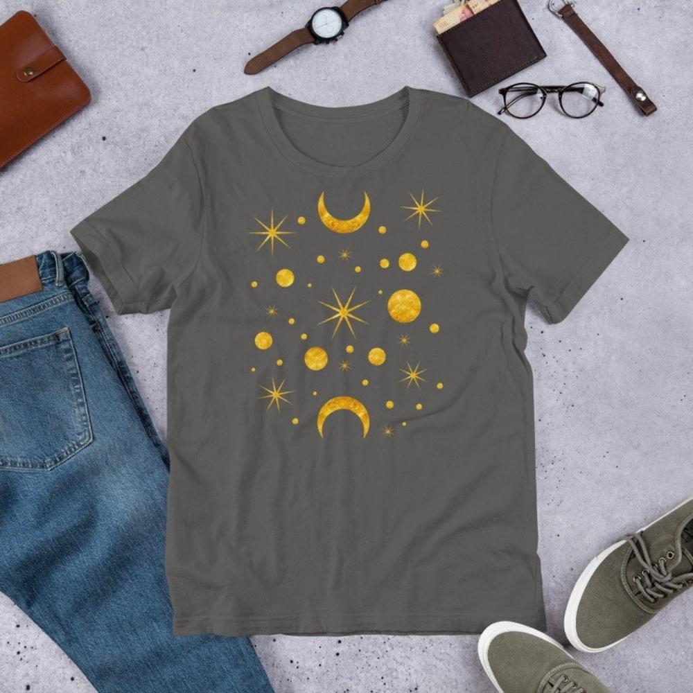 Stars and Moon Space Art Print Folk Art Tshirt Women Unisex Casual Cotton Graphic T Shirt Creative Streetwear Tops Tee Shortsleev 4XL
Stars and Moon Space Art Print Folk Art Tshirt Women Unisex Casual Cotton Graphic T Shirt Creative Streetwear Tops Tee Shortsleev 4XL