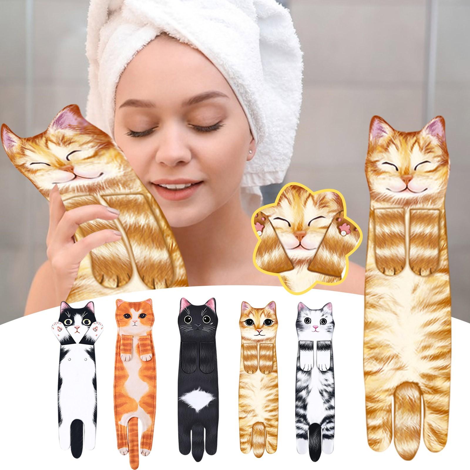 Cat Hanging Absorbent Towel Cute Cat Hanging Towel Decoration Hand Towel Towel Cat Decoration Cat Lovers(1pc) One Size
Cat Hanging Absorbent Towel Cute Cat Hanging Towel Decoration Hand Towel Towel Cat Decoration Cat Lovers(1pc) One Size