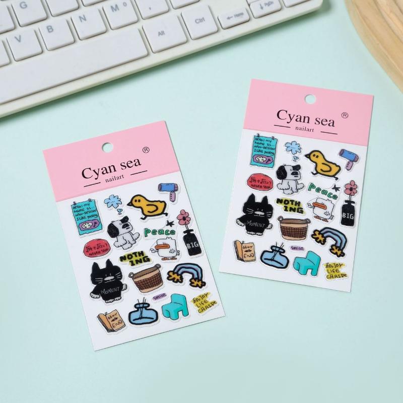 3D Cute Cartoon Puppy Cat Crystal Stickers Kawaii Deco Stickers for Phone Computer DIY Handbook Drops Glue Stickers
3D Cute Cartoon Puppy Cat Crystal Stickers Kawaii Deco Stickers for Phone Computer DIY Handbook Drops Glue Stickers