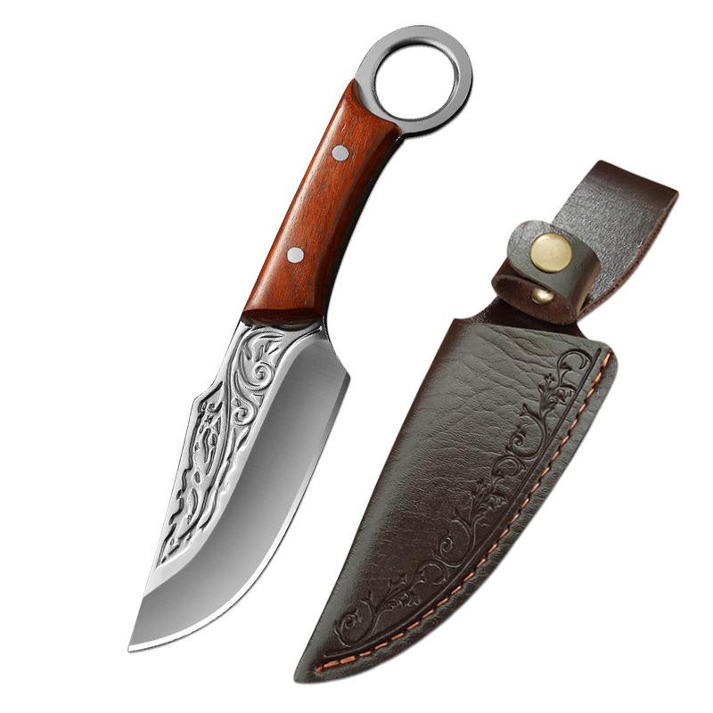 Ручной кованый нож для разделки мяса, нож для нарезки овощей и фруктов, кухонные ножи для поваров с деревянной ручкой
Ручной кованый нож для разделки мяса, нож для нарезки овощей и фруктов, кухонные ножи для поваров с деревянной ручкой