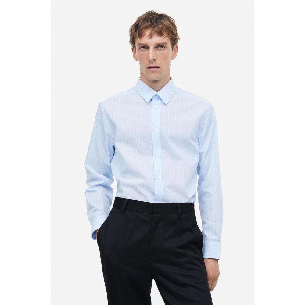 H&M Easy Care Regular Fit Рубашка Голубая 0977237015 
H&M Easy Care Regular Fit Рубашка Голубая 0977237015
