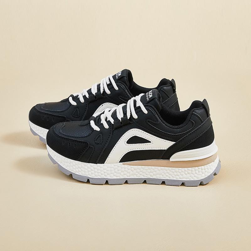 Повседневные массивные кроссовки-папы на платформе для женщин из искусственной кожи, нескользящая обувь для ходьбы, женские удобные кроссовки на шнуровке, дышащие кроссовки для бега 40 черный белый
Повседневные массивные кроссовки-папы на платформе для женщин из искусственной кожи, нескользящая обувь для ходьбы, женские удобные кроссовки на шнуровке, дышащие кроссовки для бега 40 черный белый
