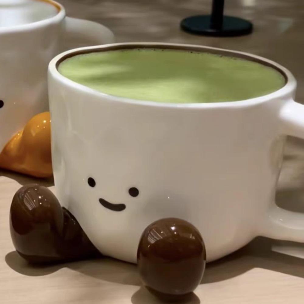 Foot ceramic cup underglaze color super cute niche coffee cup cartoon water cup for gifts 301-400ml коричневий
Foot ceramic cup underglaze color super cute niche coffee cup cartoon water cup for gifts 301-400ml коричневий