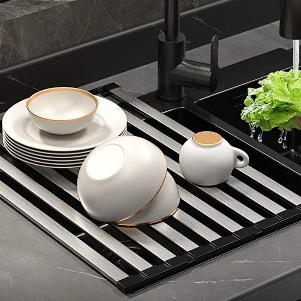 Stainless Steel Square Tubes Dish Rack Multi-functional Vegetable Filter Shelf Home S
Stainless Steel Square Tubes Dish Rack Multi-functional Vegetable Filter Shelf Home S