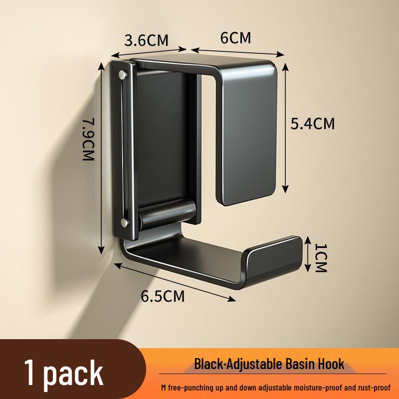 Nail-Free Movable Wall-Mounted Bathroom & Kitchen Storage Rack with Hooks
Nail-Free Movable Wall-Mounted Bathroom & Kitchen Storage Rack with Hooks