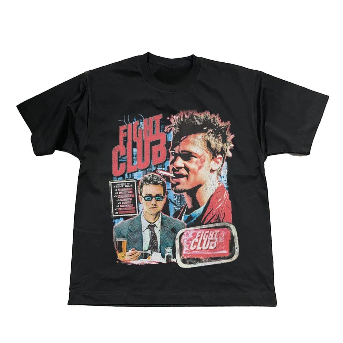Vintage 90s Tee Vintage Fight Club Vintage TShirtfanshion Y2k Hip Pop Streetwear Print Cotton Tee Casual Loose T Shirts Unisex 4XL
Vintage 90s Tee Vintage Fight Club Vintage TShirtfanshion Y2k Hip Pop Streetwear Print Cotton Tee Casual Loose T Shirts Unisex 4XL
