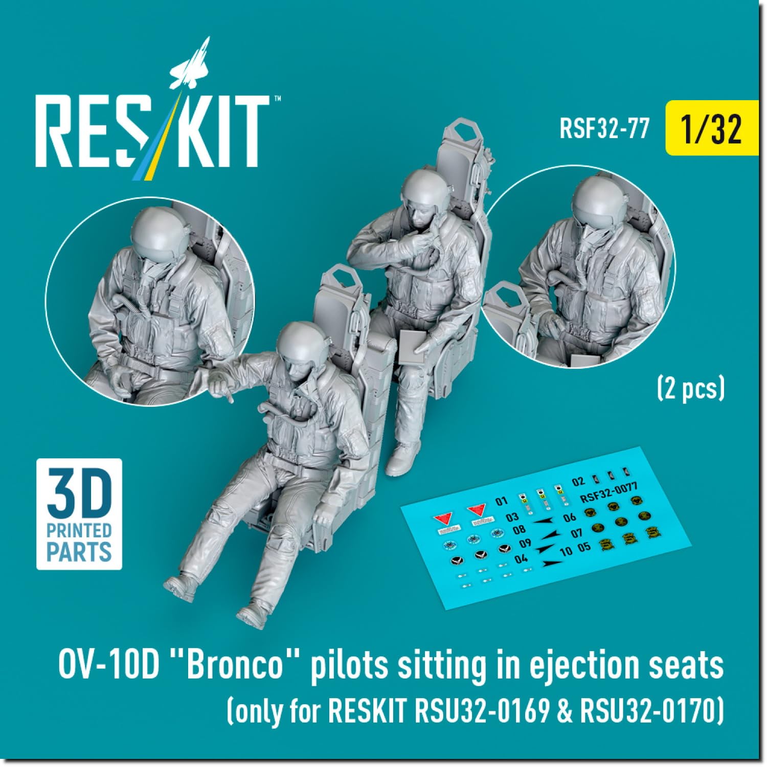 Reskit Crew Seat set Reskit Plastic Model Parts 1/32 OV-10D w/Ejection 2-piece (for RSKU32-0169/-0170) RSKF32-0077 (Airplane)
Reskit Crew Seat set Reskit Plastic Model Parts 1/32 OV-10D w/Ejection 2-piece (for RSKU32-0169/-0170) RSKF32-0077 (Airplane)