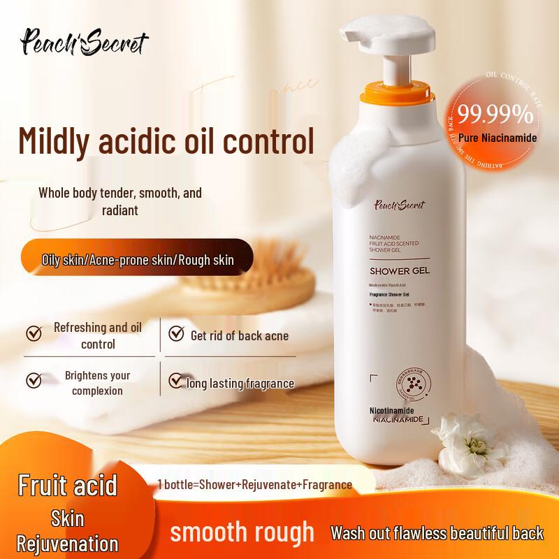 Half Peach Niacinamide Fruit Acid Fragrance Shower Gel
Half Peach Niacinamide Fruit Acid Fragrance Shower Gel