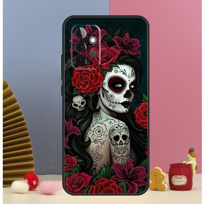 Catrina Beautiful Rose Girl Skull Case For Samsung Galaxy A13 A33 A53 A32 A52 A22 A12 A15 A25 A71 A51 A14 A24 A34 A54 Cover Samsung A32 4G
Catrina Beautiful Rose Girl Skull Case For Samsung Galaxy A13 A33 A53 A32 A52 A22 A12 A15 A25 A71 A51 A14 A24 A34 A54 Cover Samsung A32 4G
