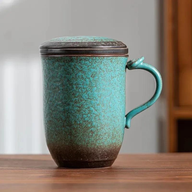 Retro Ceramic Mug Bubble Tea Cup with Cover Japanese Tea Water Original Mugs Coffee Cups Espresso Kiln Baked Wood Handle Gift 301-400ml
Retro Ceramic Mug Bubble Tea Cup with Cover Japanese Tea Water Original Mugs Coffee Cups Espresso Kiln Baked Wood Handle Gift 301-400ml