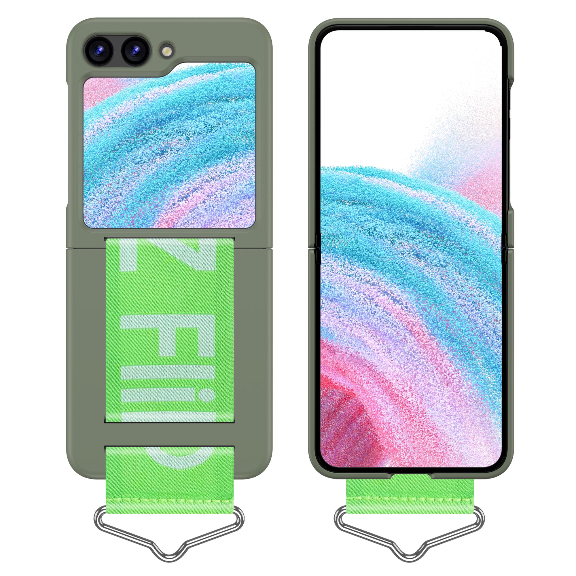 For Samsung Galaxy Z Flip5 5G Hard PC Phone Cover Protective Case with B-Shape Ring Holder Light Green+Green
For Samsung Galaxy Z Flip5 5G Hard PC Phone Cover Protective Case with B-Shape Ring Holder Light Green+Green