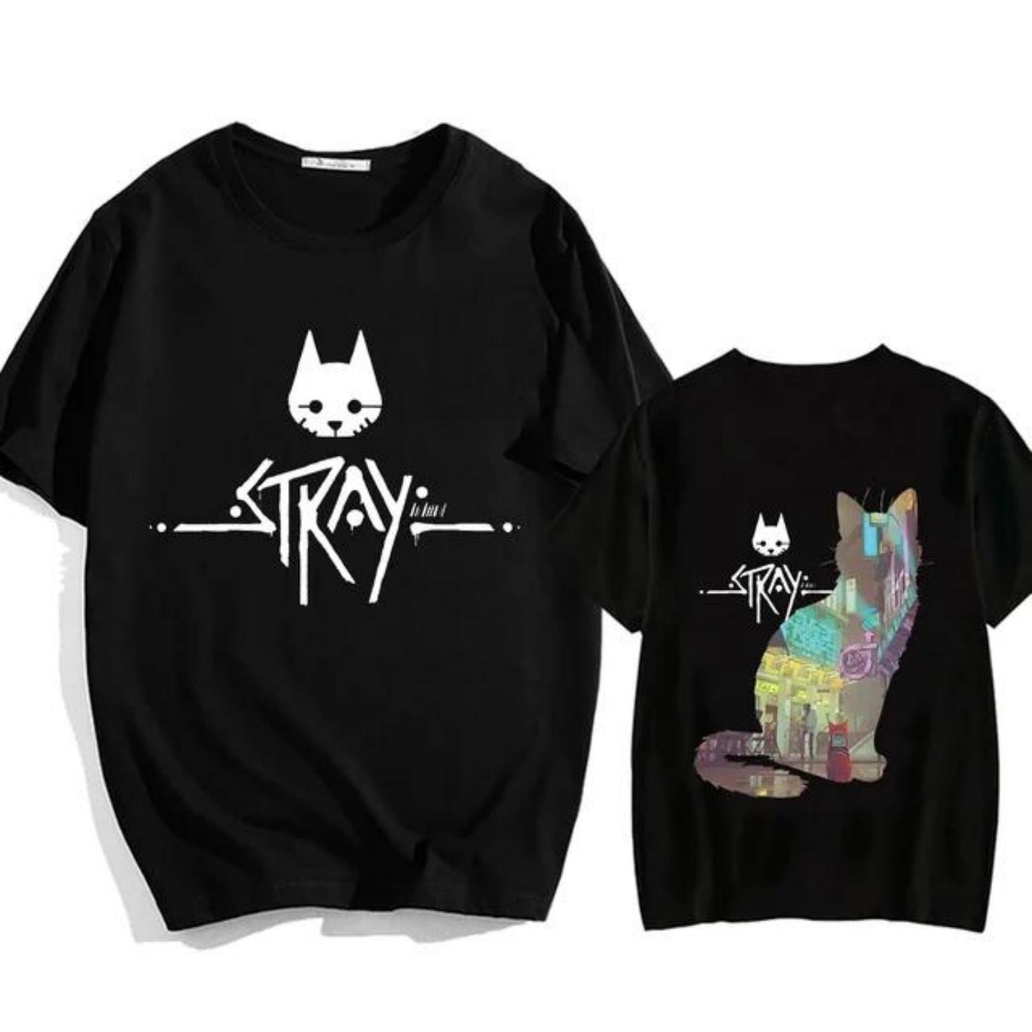 Новая футболка Stray Game Cat Harajuku в стиле кэжуал для мужчин и женщин, повседневная свободная милая футболка с круглым вырезом и короткими рукавами из хлопка S чёрный
Новая футболка Stray Game Cat Harajuku в стиле кэжуал для мужчин и женщин, повседневная свободная милая футболка с круглым вырезом и короткими рукавами из хлопка S чёрный