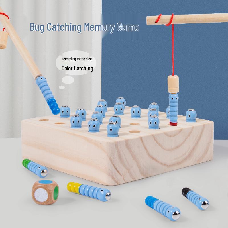 Wooden Magnetic Bug Catching Memory Game for Kids - Educational Puzzle and Parent-Child Interactive Toy
Wooden Magnetic Bug Catching Memory Game for Kids - Educational Puzzle and Parent-Child Interactive Toy
