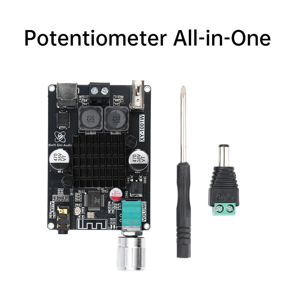 XY-1001W Single Channel 100W High Power Bluetooth Audio Amplifier Board Module TPA3116 DC 9-24V Amplifier Module Support TWS
XY-1001W Single Channel 100W High Power Bluetooth Audio Amplifier Board Module TPA3116 DC 9-24V Amplifier Module Support TWS