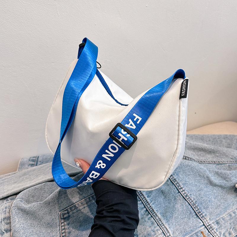 Trendy Black And White Nylon Crossbody Bag For Women With Chic Design Elements WhiteBlue
Trendy Black And White Nylon Crossbody Bag For Women With Chic Design Elements WhiteBlue