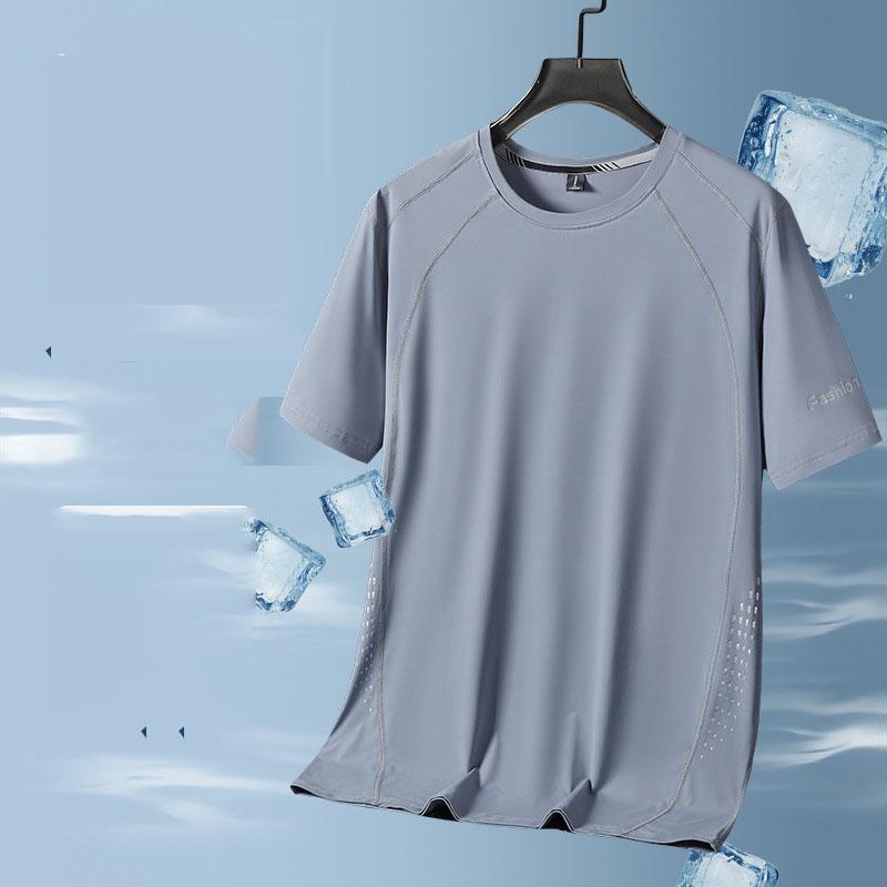Men s Summer T-Shirt Sports Casual Solid Color Short-Sleeve Shirt Quick-Drying Breathable Loose Round Neck Tee L серый
Men s Summer T-Shirt Sports Casual Solid Color Short-Sleeve Shirt Quick-Drying Breathable Loose Round Neck Tee L серый