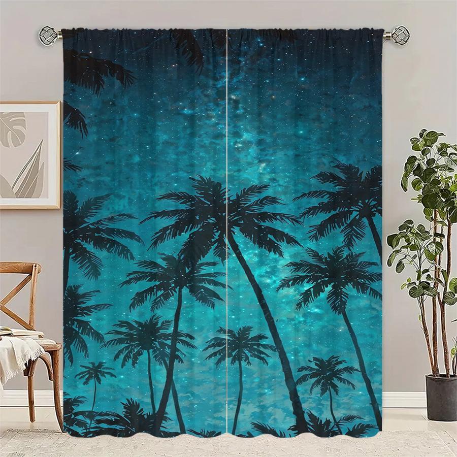 Beach Printed Curtains Under Night Sky Pole Bag Christmas Decorations Daily Home Room Curtain Made Of Polyester W100*H70(CM)-Grommet top&1PCS
Beach Printed Curtains Under Night Sky Pole Bag Christmas Decorations Daily Home Room Curtain Made Of Polyester W100*H70(CM)-Grommet top&1PCS