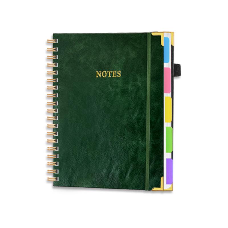 Exclusive PU Leather Spiral Notebook with PP Dividers for Office and Students
Exclusive PU Leather Spiral Notebook with PP Dividers for Office and Students