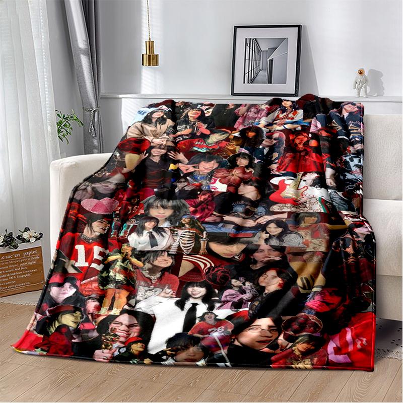 Fashion Billie Eilish Singer Star Flannel Blanket Soft Warm Throw Blanket for Bedroom Living Room Bed Travel Camping Picnic Gift 150x200cm
Fashion Billie Eilish Singer Star Flannel Blanket Soft Warm Throw Blanket for Bedroom Living Room Bed Travel Camping Picnic Gift 150x200cm