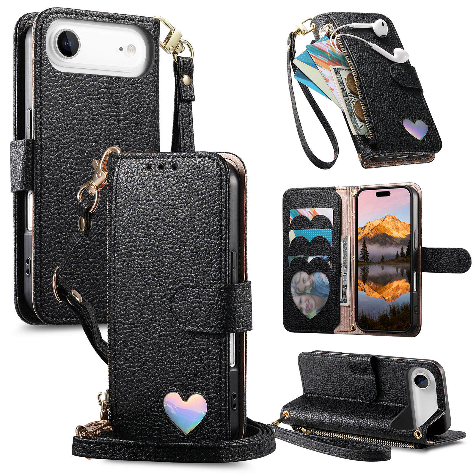 Crossbody Zipper Cards Solt Wallet Leather Phone Case For iPhone 17 Pro Max 16 Plus 15 14 17 Air Long Lanyard Love patten Cover iPhone 12 чёрный
Crossbody Zipper Cards Solt Wallet Leather Phone Case For iPhone 17 Pro Max 16 Plus 15 14 17 Air Long Lanyard Love patten Cover iPhone 12 чёрный
