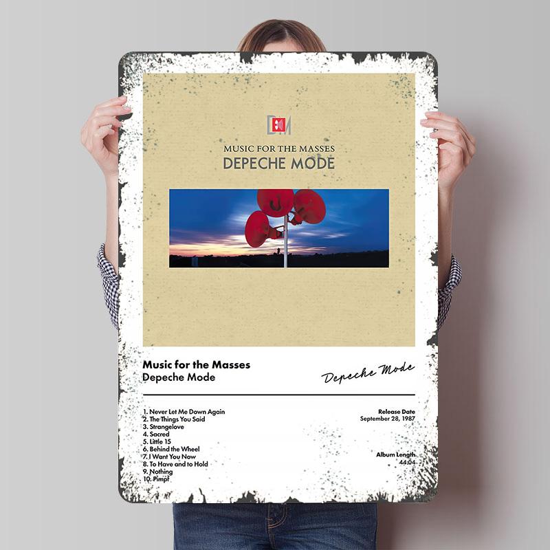 Depeche Mode Music for the Masses Metal Poster Customized Wall Art Retro Vintage Tinplate Signs for Decoration Bedroom Decor 7.9x11.8In(20x30cm)
Depeche Mode Music for the Masses Metal Poster Customized Wall Art Retro Vintage Tinplate Signs for Decoration Bedroom Decor 7.9x11.8In(20x30cm)
