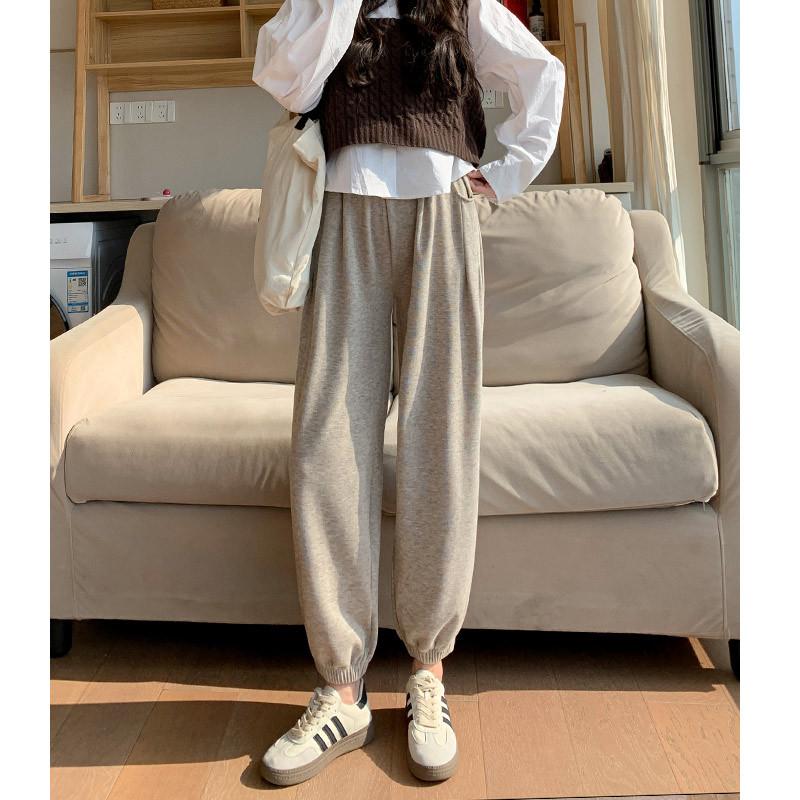 Серые брюки из клейкого риса женские весенне-осенние новые тонкие свободные завязанные спортивные штаны повседневные маленькие брюки-морковки XL
Серые брюки из клейкого риса женские весенне-осенние новые тонкие свободные завязанные спортивные штаны повседневные маленькие брюки-морковки XL