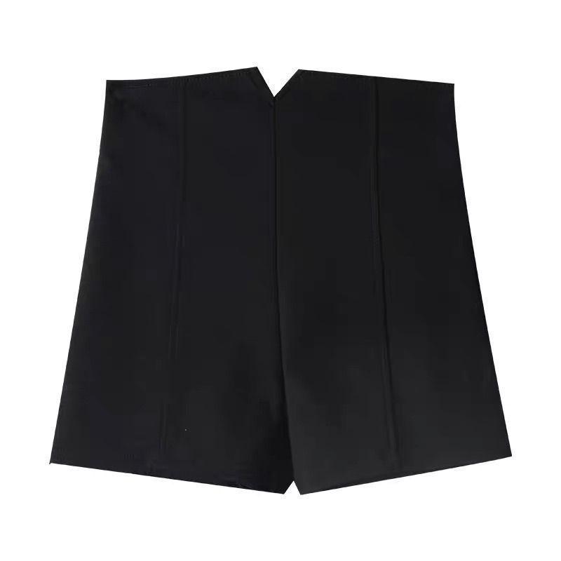 Женские черные повседневные шорты А-силуэта с высокой посадкой 2024 S чёрный
Женские черные повседневные шорты А-силуэта с высокой посадкой 2024 S чёрный