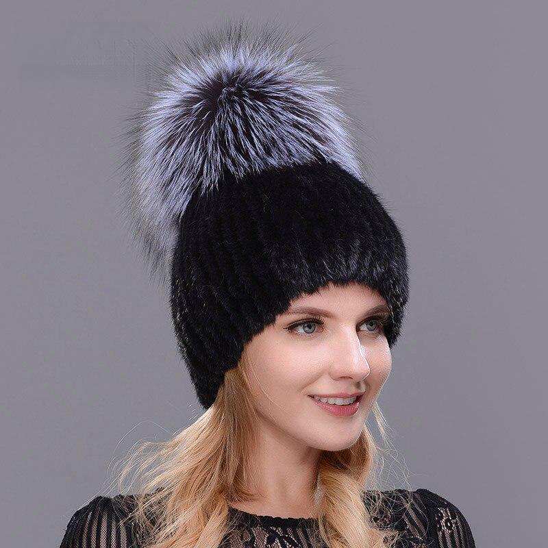 WGLUVF Double Warm Real Natural Mink Fur Hat Women Mix Color Silver Fox Fur Female Winter Hat Double Pompoms Luxury Hat A чорний
WGLUVF Double Warm Real Natural Mink Fur Hat Women Mix Color Silver Fox Fur Female Winter Hat Double Pompoms Luxury Hat A чорний