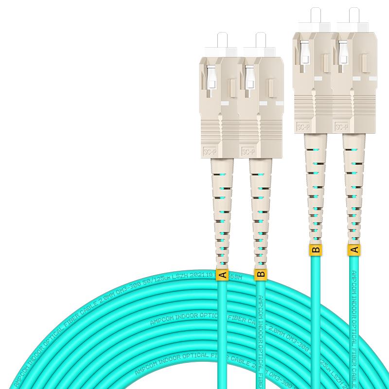 AMPCOM 10G/40G Multimode Duplex Fiber Optic Patch Cord 3m
AMPCOM 10G/40G Multimode Duplex Fiber Optic Patch Cord 3m
