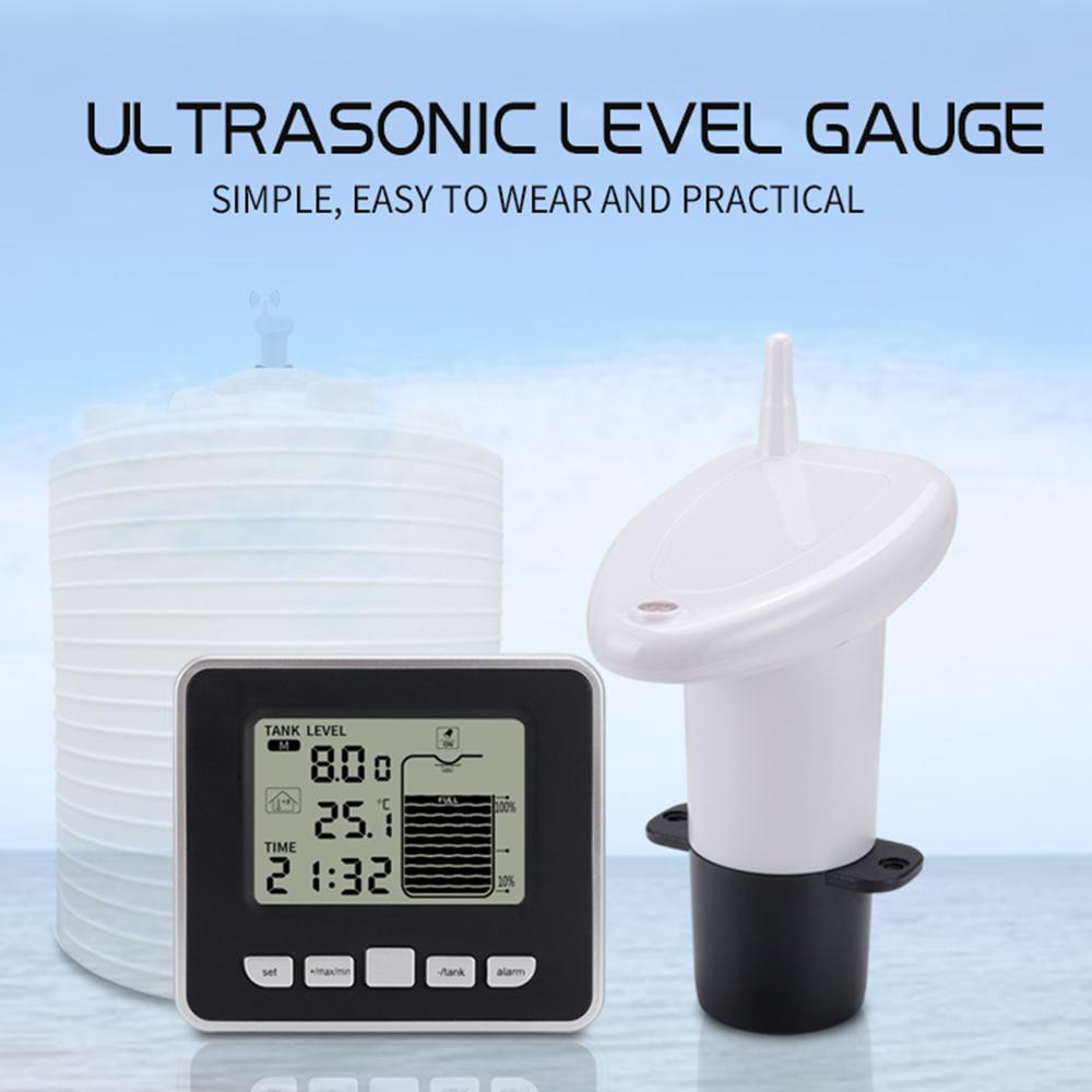 Multifunctional Ultrasonic Water Tank Level Meter with Indoor Temperature Display Digital Electronic Clock Thermometer Type A
Multifunctional Ultrasonic Water Tank Level Meter with Indoor Temperature Display Digital Electronic Clock Thermometer Type A