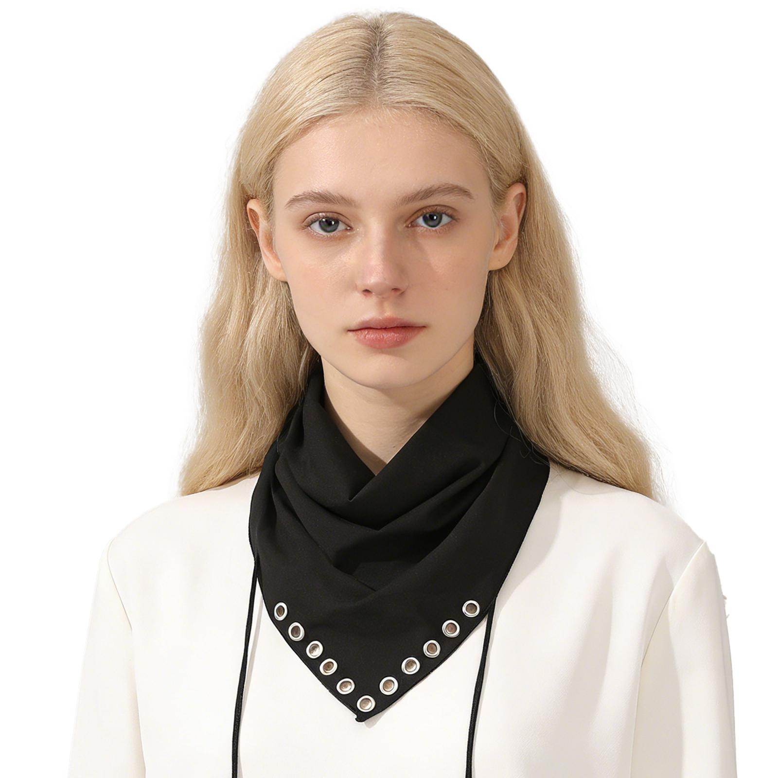 Triangle Bandana with Metal Eyelet, Multi-Purpose Solid Color Scarf Headband
Triangle Bandana with Metal Eyelet, Multi-Purpose Solid Color Scarf Headband