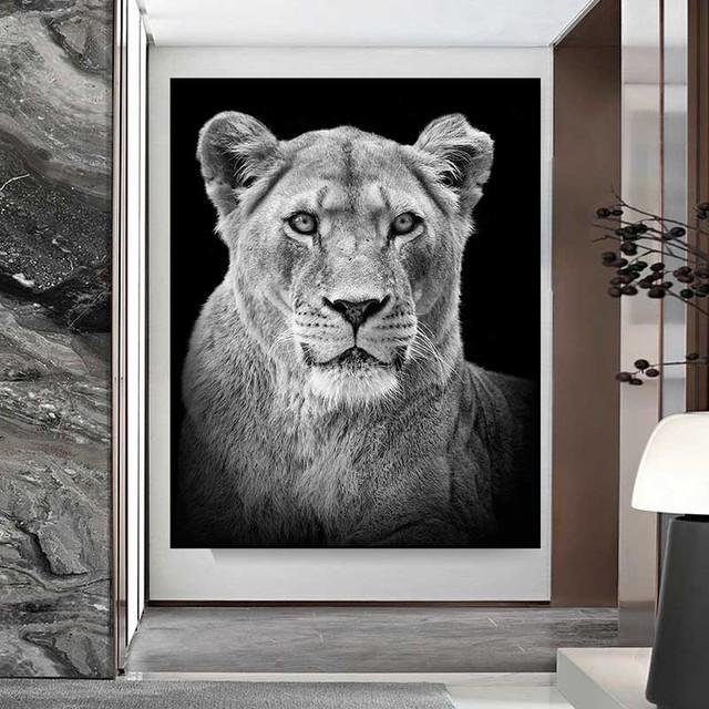 Современная картина на холсте с диким львом, черно-белые постеры с животными и принты, настенная картина для гостиной, домашний декор, без рамки 21cm×30cm NoFrame
Современная картина на холсте с диким львом, черно-белые постеры с животными и принты, настенная картина для гостиной, домашний декор, без рамки 21cm×30cm NoFrame
