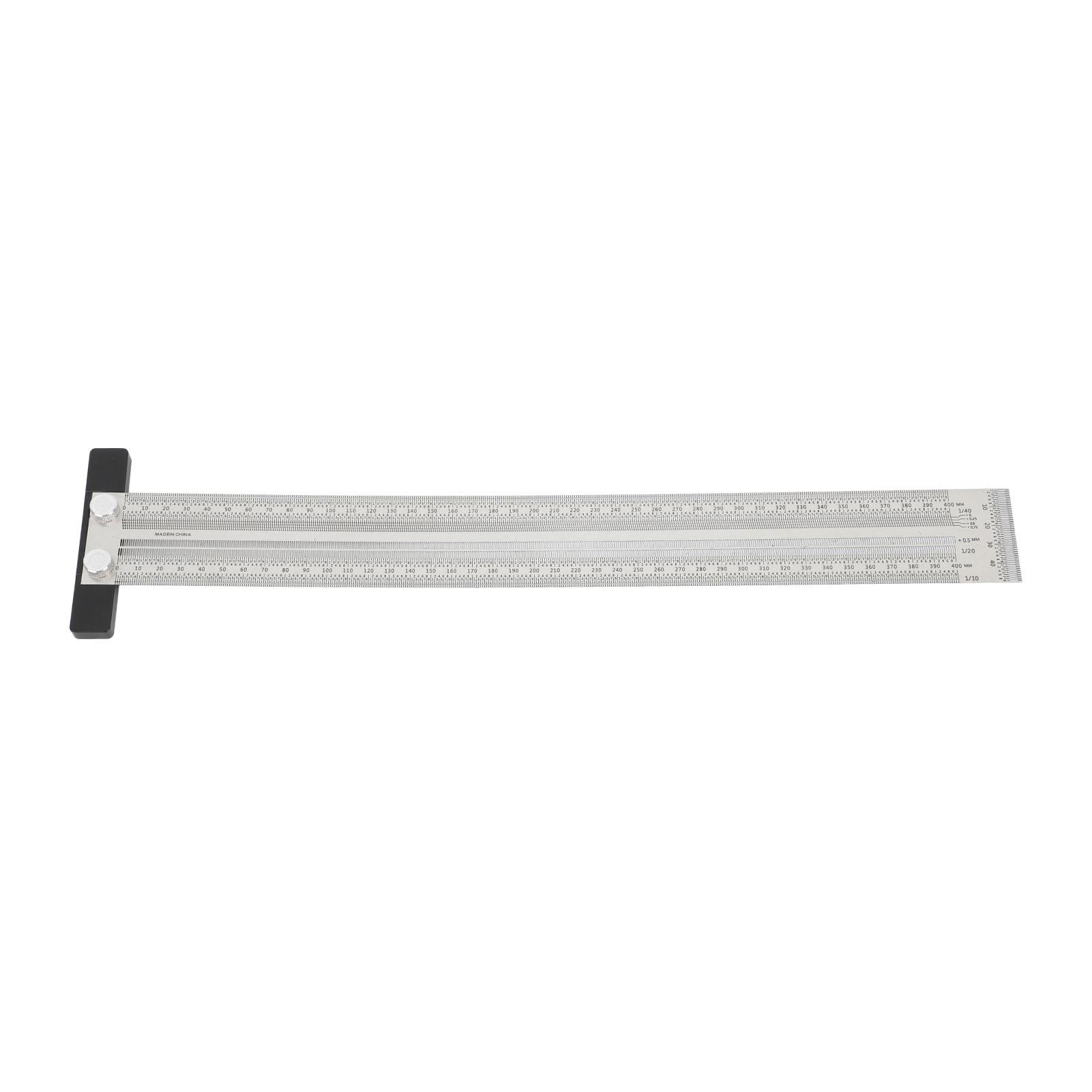 Ultra Accurate Marking T Ruler Stainless Steel Woodworking Scribing T Ruler High Accuracy Carpenter 200mm/7.87in
Ultra Accurate Marking T Ruler Stainless Steel Woodworking Scribing T Ruler High Accuracy Carpenter 200mm/7.87in