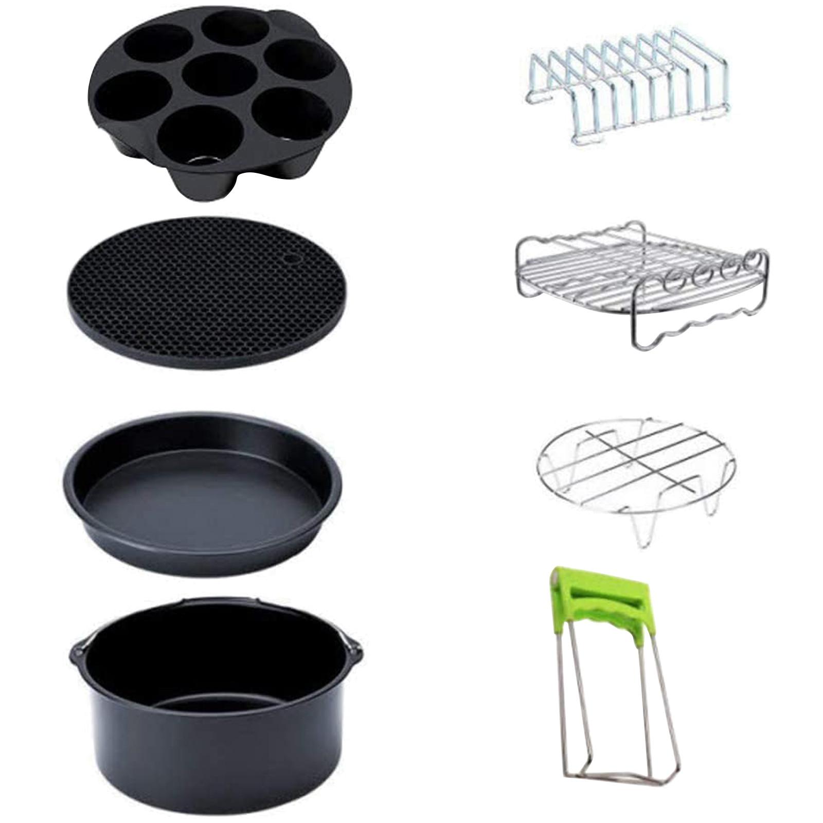 8 шт. аксессуары для сковороды, пригодные для гриля, кухонный инструмент для приготовления пищи, фритюрница
8 шт. аксессуары для сковороды, пригодные для гриля, кухонный инструмент для приготовления пищи, фритюрница