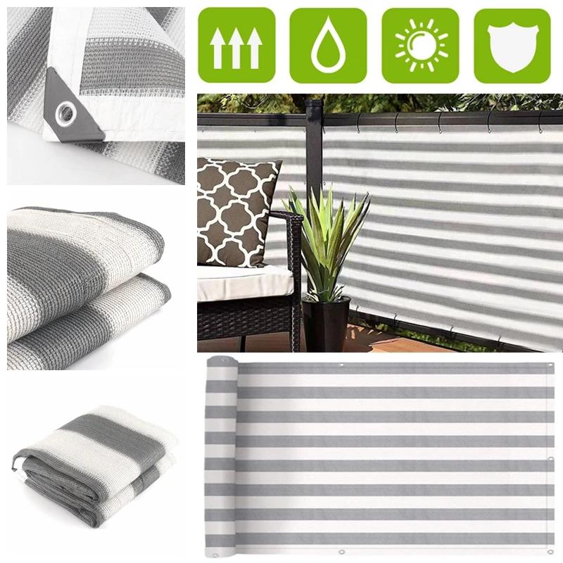 Grey White Stripe Sunshade Net Terrace Privacy Fence Screen Garden Enclosure Mesh Garages Pergolas Anti-UV Sun Shelter 0.8x1m
Grey White Stripe Sunshade Net Terrace Privacy Fence Screen Garden Enclosure Mesh Garages Pergolas Anti-UV Sun Shelter 0.8x1m