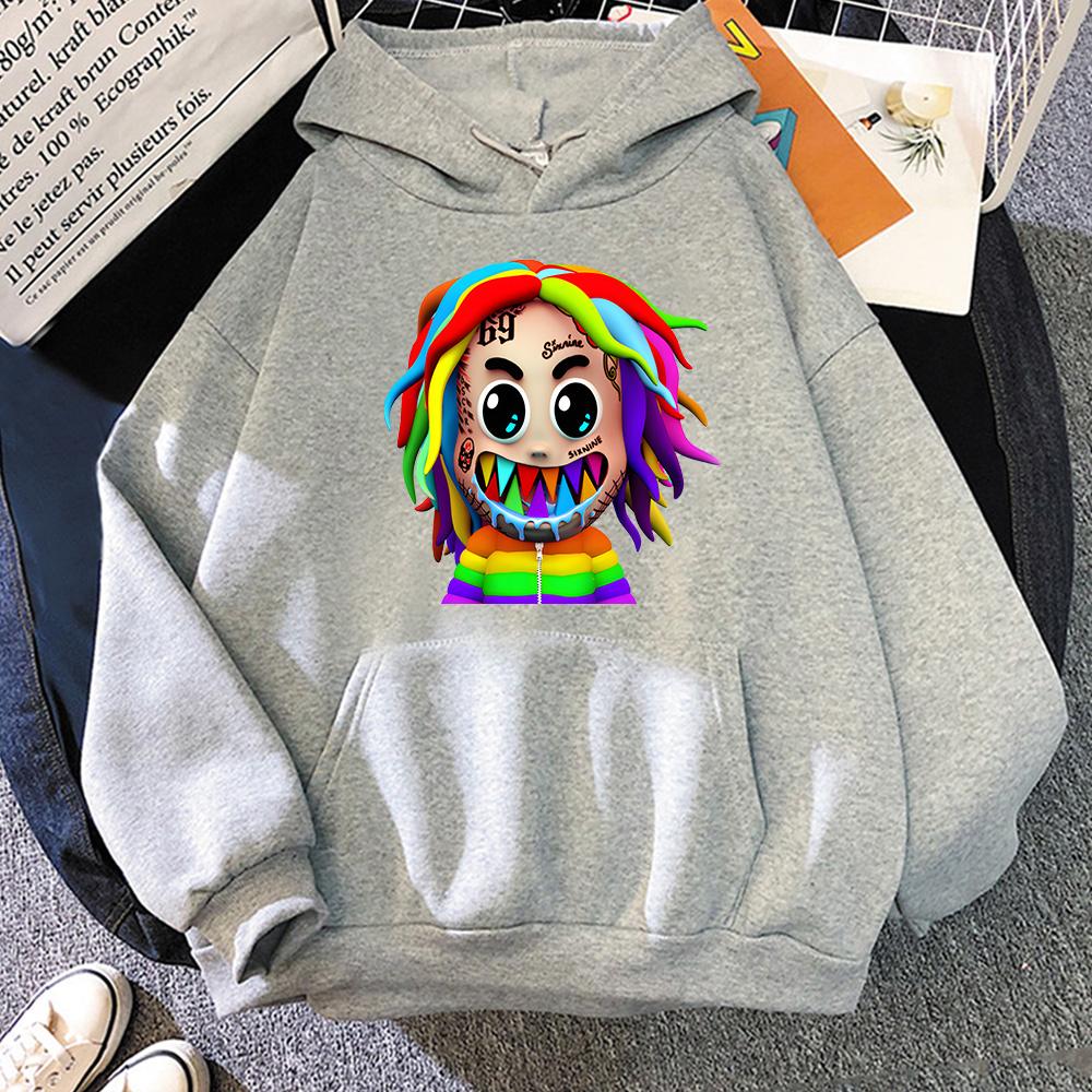 6ix9ine Tekashi69 New Kawaii Japanese Casual Harajuku Hoodies Жінки Чоловіки Пуловери в корейському стилі Жіночі толстовки Одяг M сірий колір
6ix9ine Tekashi69 New Kawaii Japanese Casual Harajuku Hoodies Жінки Чоловіки Пуловери в корейському стилі Жіночі толстовки Одяг M сірий колір