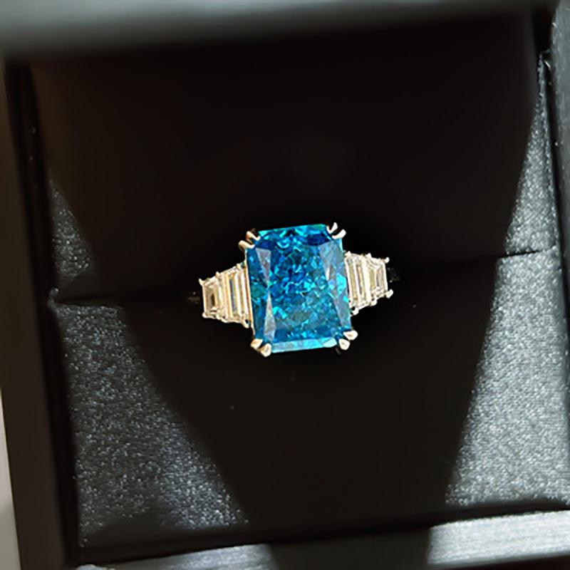 Gold-Plated S925 Sterling Silver Blue Diamond Ring for Women - Fashionable Index Finger Jewelry Accessory US Size 10
Gold-Plated S925 Sterling Silver Blue Diamond Ring for Women - Fashionable Index Finger Jewelry Accessory US Size 10