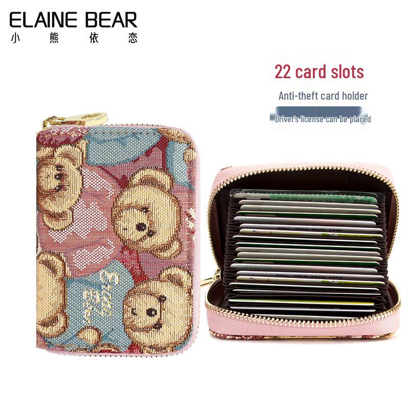 Little Bear Love Women s RFID Blocking Card Holder 22 Cards
Little Bear Love Women s RFID Blocking Card Holder 22 Cards