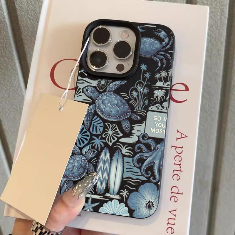Phone Case For iPhone 17 Pro Max 14 Plus 11 12 13 14 15 16 Pro 17 Air Blue Sea Turtle Crab Lychee Texture Silicone Soft Cover iPhone XR
Phone Case For iPhone 17 Pro Max 14 Plus 11 12 13 14 15 16 Pro 17 Air Blue Sea Turtle Crab Lychee Texture Silicone Soft Cover iPhone XR