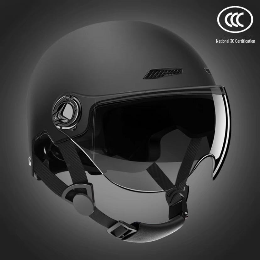 Сертифицированный унисекс-шлем для мотоцикла и электромобиля — для летнего и всесезонного использования, полузакрытая конструкция для безопасной езды Tea-colored Long Visor - Sun Protection
Сертифицированный унисекс-шлем для мотоцикла и электромобиля — для летнего и всесезонного использования, полузакрытая конструкция для безопасной езды Tea-colored Long Visor - Sun Protection