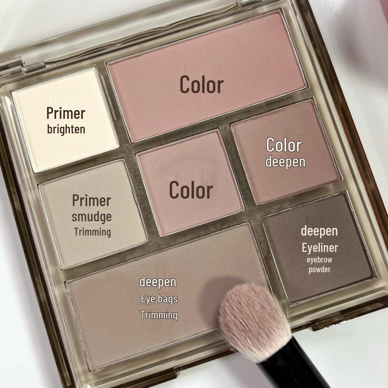 Seven-Color Earth Tones Eyeshadow Palette: Matte & Shimmer for Multi-Use Blush, Contouring & Party Makeup. Perfect for Students!
Seven-Color Earth Tones Eyeshadow Palette: Matte & Shimmer for Multi-Use Blush, Contouring & Party Makeup. Perfect for Students!