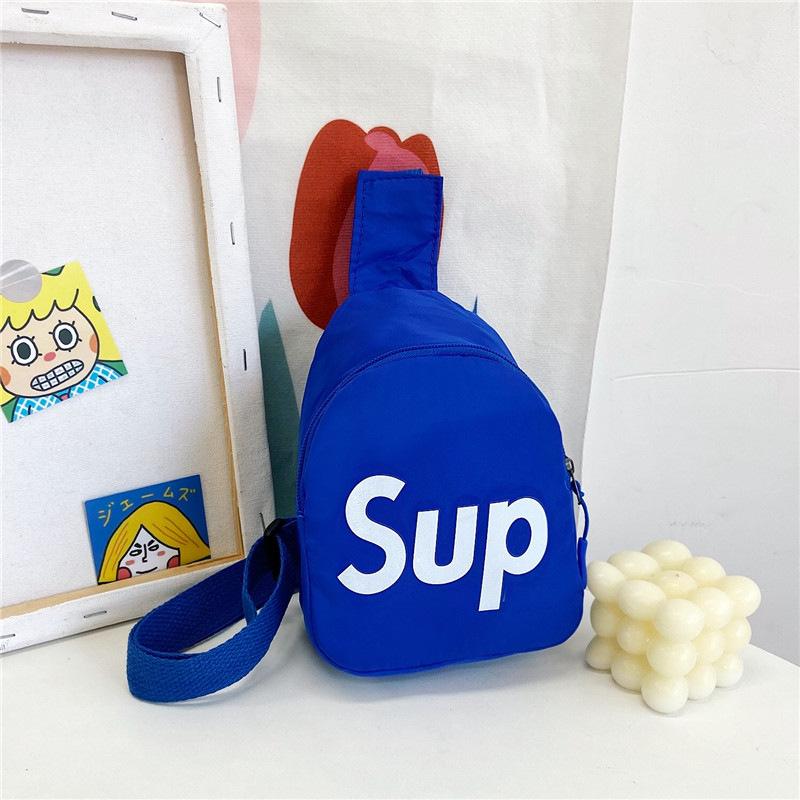 Новая модная маленькая сумка-саше для мальчиков и девочек, на плечо, нагрудная сумка, сумка для мелочи и аксессуаров, дорожная сумка-мессенджер через плечо синий